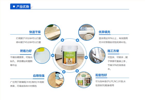 旭彩网水性修补腻子