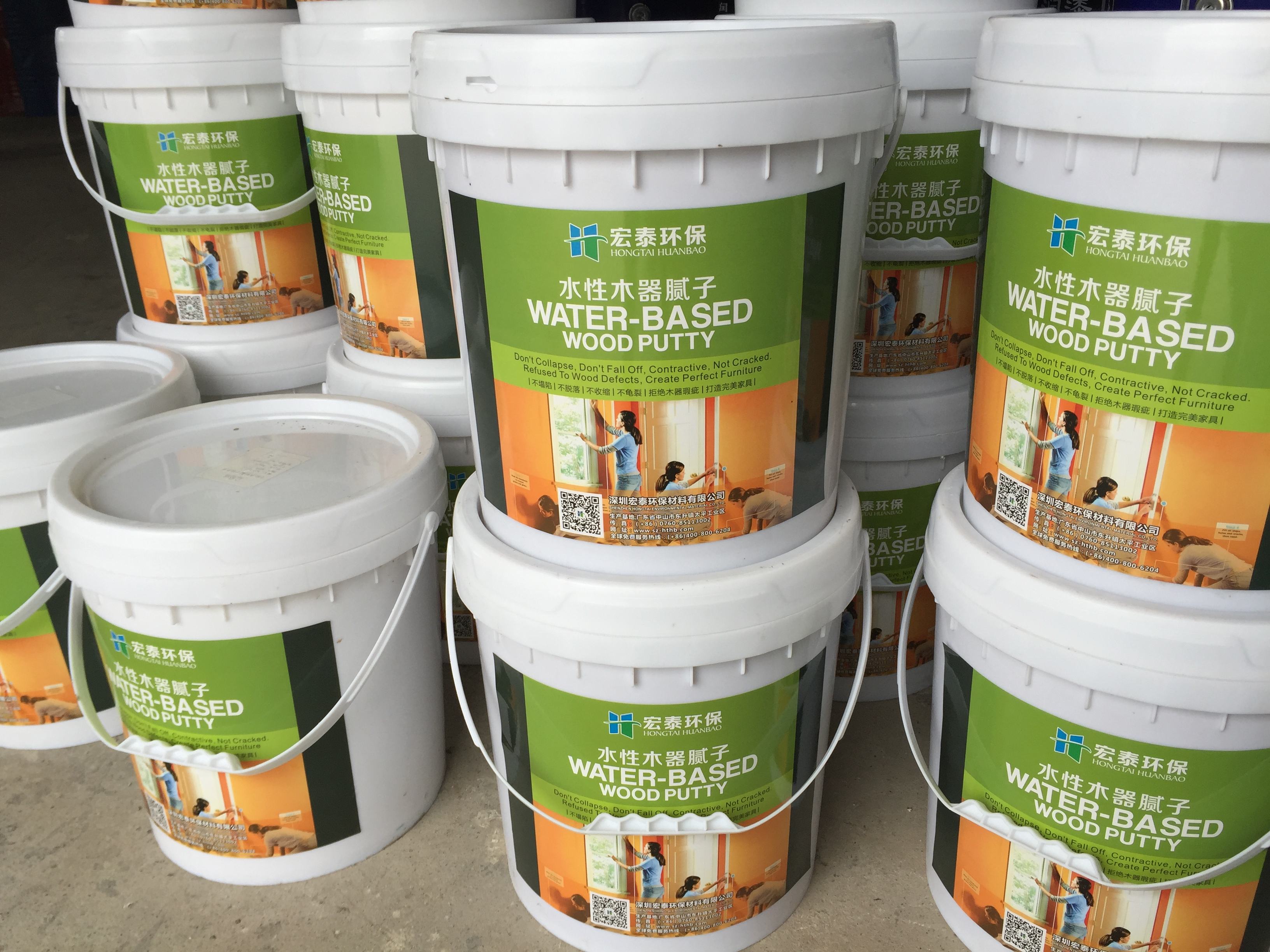 旭彩网水性木器腻子